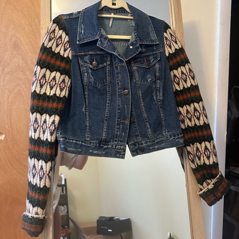 Free People Denim Jacket size small